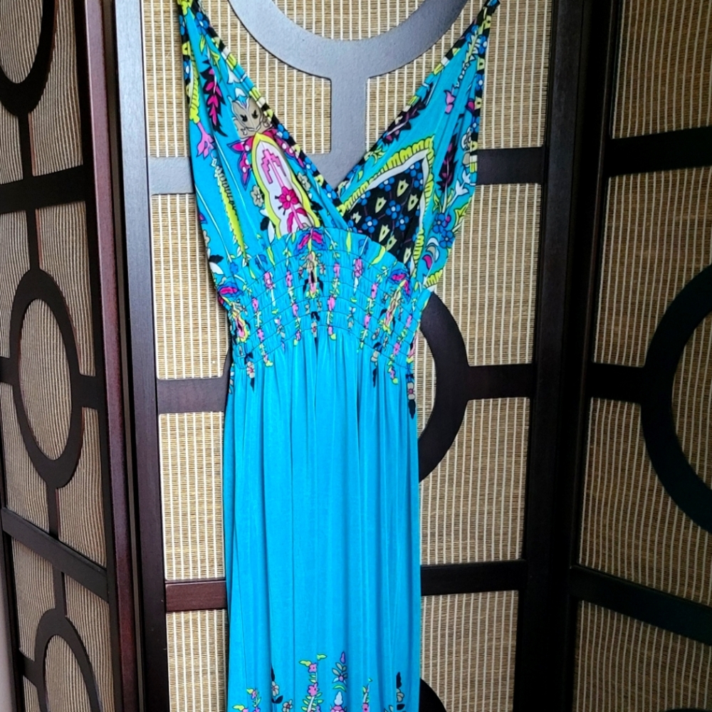 Vibrant Patterned Maxi Dress